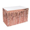 Goldengifts 30 x 14 in. Pkgd 1-Ply Metallic Table Skirting, Rose Gold GO1918055